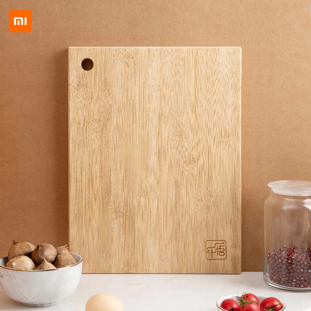 Xiaomi Mijia Youpin простая оригинальная бамбуковая разделочная доска из натурального бамбука без масла и воска двухсторонняя