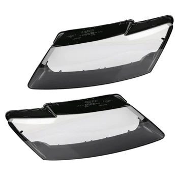 

2Pcs Car Transparent Headlight Lens Cover Replacement Head Lamp Cover For-Audi Q5 2008-2012