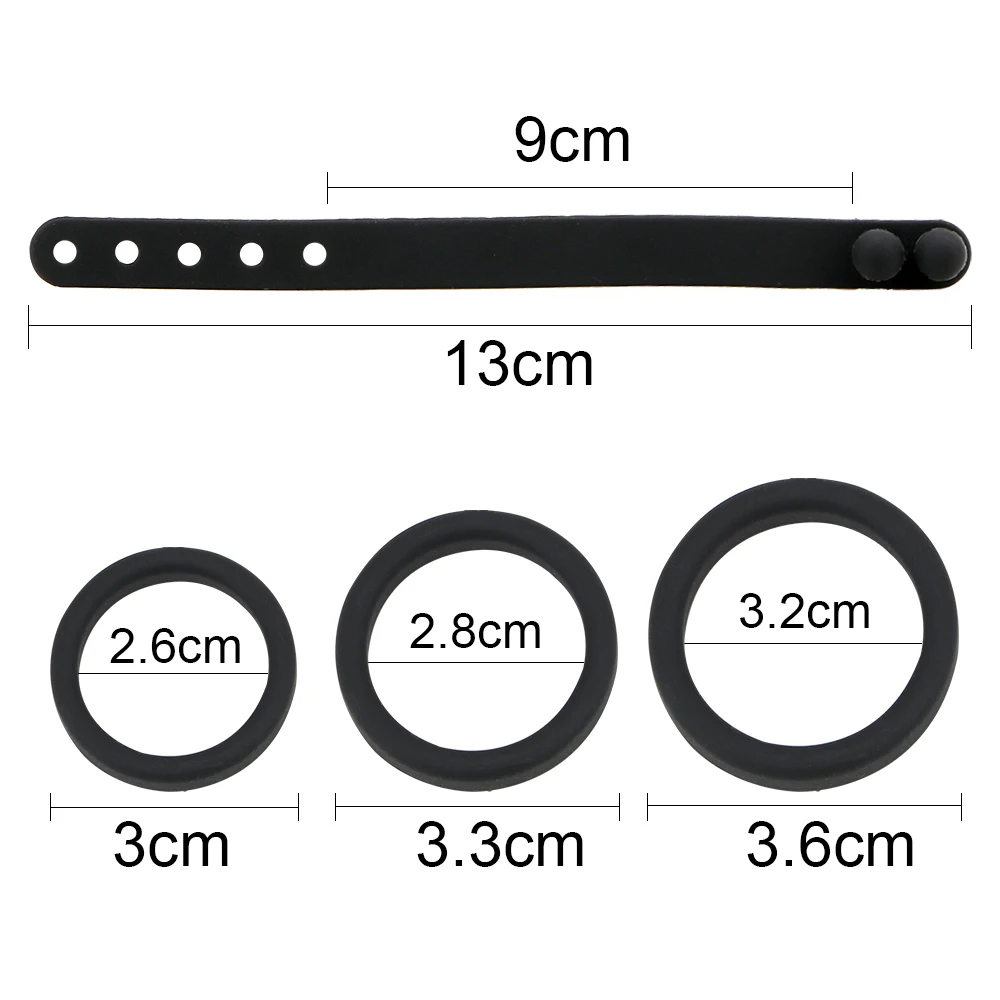 Cock Ring Set For Men Delaying Ejaculation Rubber Enhancement_voghion.com