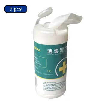 

100pc/set of household cleaning disposable tissues disinfection antibacterial pads wet tissues skin cleansing care sterilization