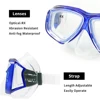 Optical Diving Gear Kit Myopia Snorkel Set, Different Strength for Each Eye, Nearsighted Dry Top Scuba Mask 3