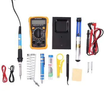 

60W Adjustable Soldering Iron A Multimeter Practical and Durable Temperature Welding Soldering Iron Kits Multimeter Repair Tool