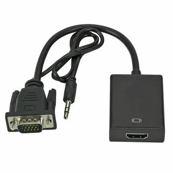 

720P/1080i/1080P USB to Micro power cable VGA+Audio Converter For PC Computer