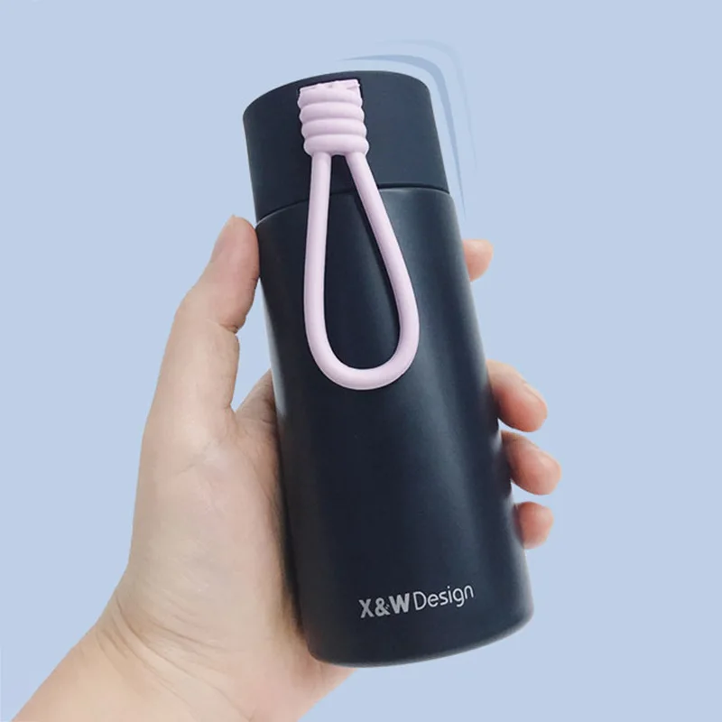 

Fashion Contrast Color Knot Insulated Cup 304 Stainless Steel Outdoor Portable Bottle Mini Pocket Cup Students Water Cup