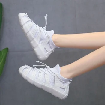 

2020 Sneakers Flat Woman Sock Women Running Shoes Female Vulcanized Female Elastic Band Ladies Comfort Footwear Big Size