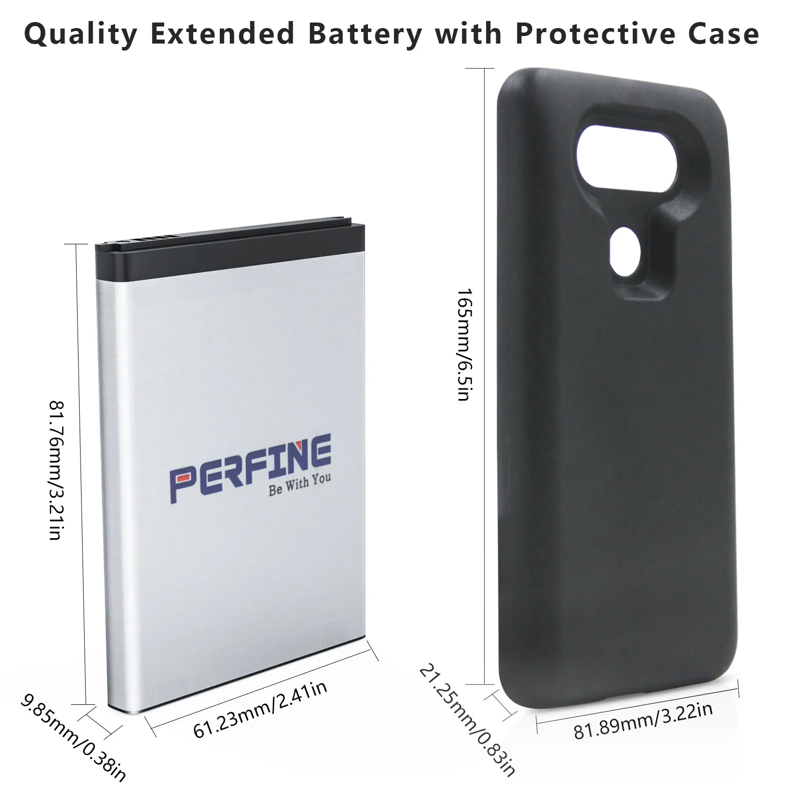 Perfine Battery For LG V20 BL-44E1F 8200mAh Li-Polymer Extended