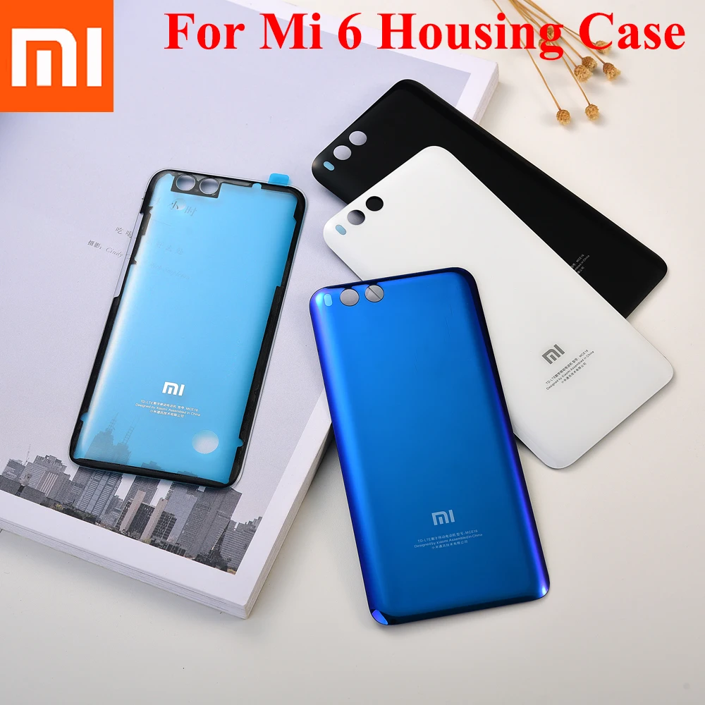 100% Оригинальный чехол для Xiaomi Mi 6 задняя крышка батарейного отсека Замена XIAOMI Mi6