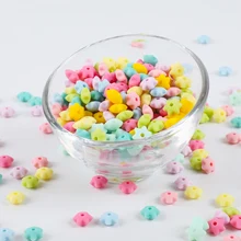Best Price Bite Bites 50pcs Mini Six-pointed Star Beads Silicone Teether Beads Tiny Rod DIY Nursing Necklace Bracelet Gift Baby Teether Toy Best Price Bite Bites 50pcs Mini Six-pointed Star Beads Silicone Teether Beads Tiny Rod DIY Nursing Necklace Bracelet Gift Baby Teether Toy