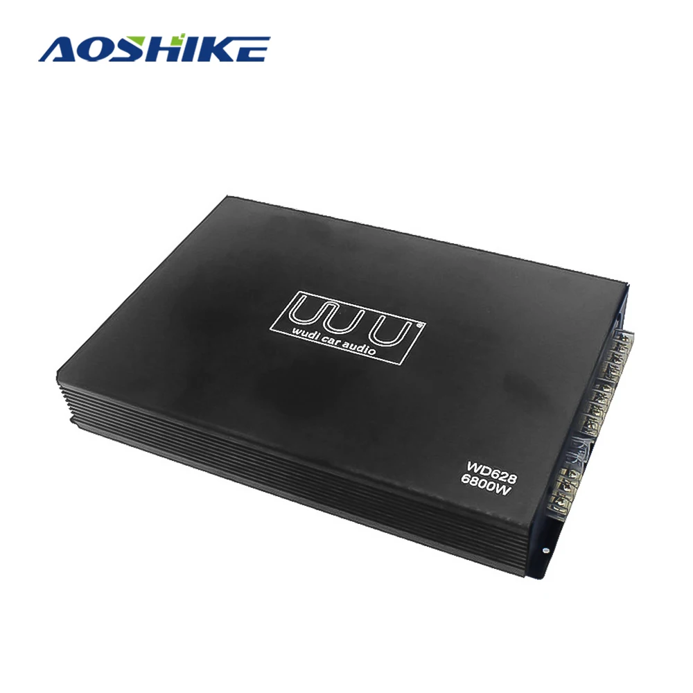 AOSHIKE 1 шт. автомобильный усилитель DC 12V 6800W 4-канальный стерео аудио бас Динамик