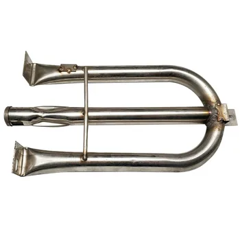 

Easy Install Stainless Steel BBQ Grills Durable Kitchen Pipe Universal Gas Burner Tube Practical Camping Spare Replacement Parts