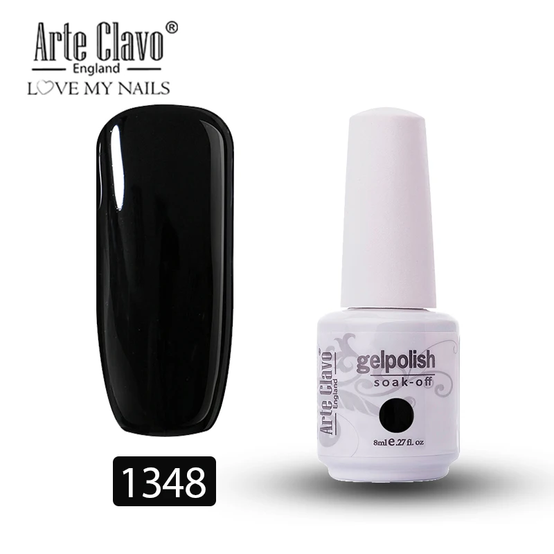 1348 Arte Clavo 8 мл УФ-гель Varnis цветной лак для ногтей DIY лак для ногтей светодиодный гель Esmalte блеск замачиваемый Полупостоянный гель - Цвет: 1348