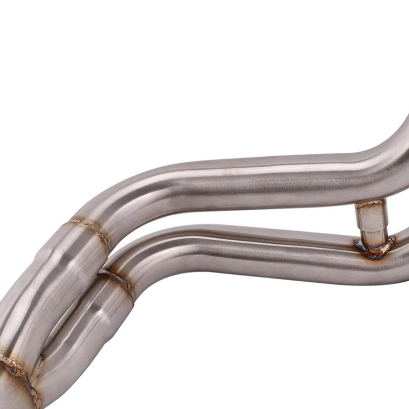 51 мм выхлопная система для Yamaha MT-07 MT-09 FZ07 FZ09 мотоциклетный коллектор Mid Link Pipe slip on нержавеющая сталь удалить катализатор