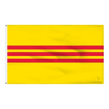 

3x5FT South Vietnam Flag banner150X90CM 100D Polyester brass grommets custom flag, Free Shipping