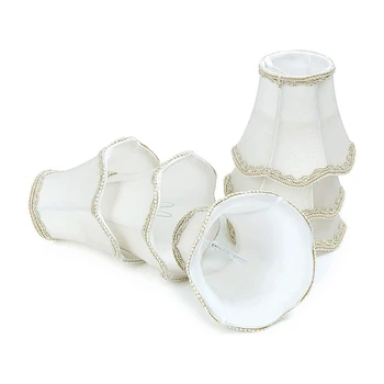 

Modern European Style Droplight Wall Lamp Candle Chandelier Lamp Shade 6 Pcs Set (White)