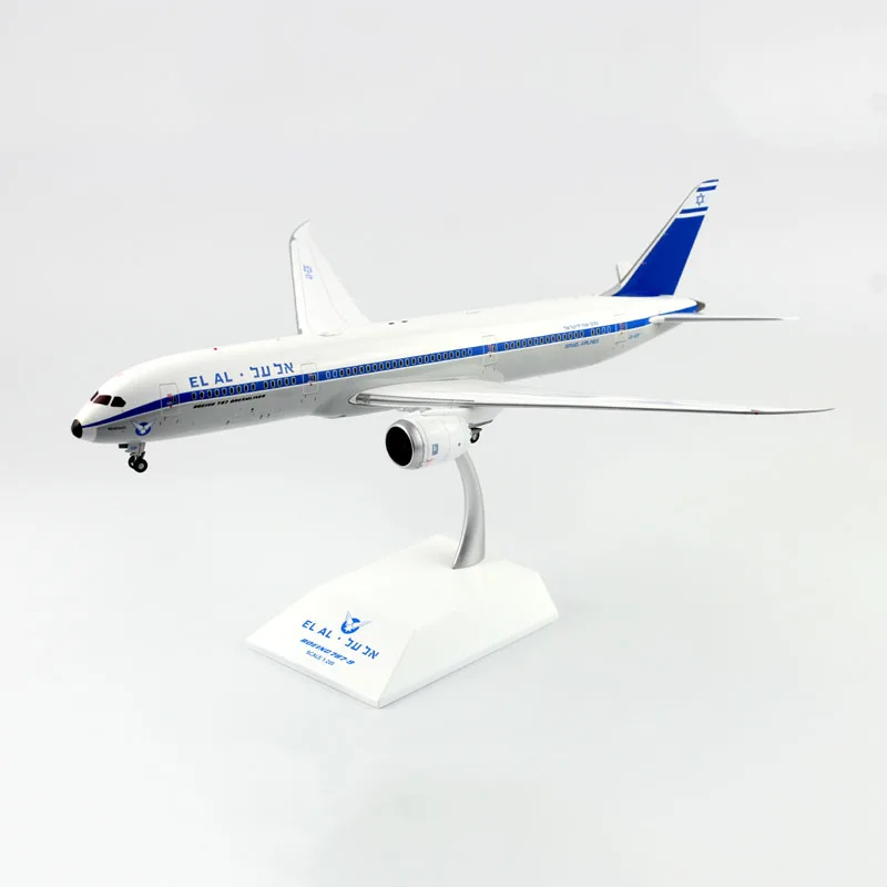 Standable boutique aviation model 1: 200 Air ISRAEL Airline EL AL 787 B787 with basic landing gear alloy aircraft |