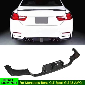 

Carbon Fiber Diffuser with LED light For BMW M3 F80 M4 F82 F83 Rear Spoiler Bumper Lip Diffuser 2015-2019