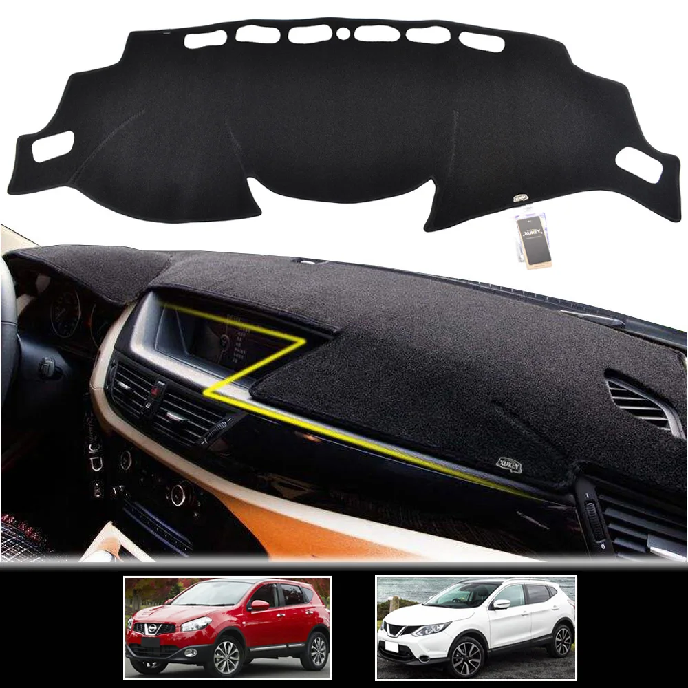 

Car Dashmat For Nissan Qashqai Dualis Rogue Sport J10 J11 2006 - 2019 Dash Mat Dashboard Cover Protective Sheet Carpet Styling