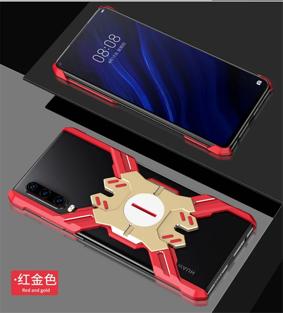 Для huawei P20 P30 mate 20 30 Pro металлический чехол светильник Hero алюминиевый сплав рамка бампер чехол для huawei P30 Lite Nova4 Honor V20