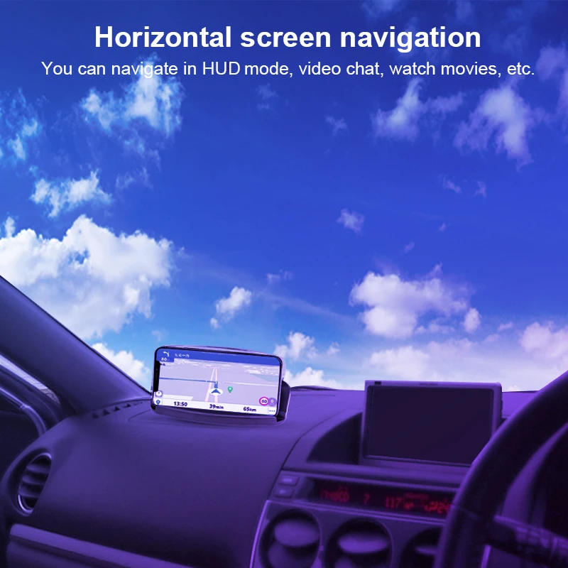 XC90 универсальный дисплей Автомобильный gps навигатор смартфон HUD держатель нескользящий коврик с прозрачной отражающей пленкой