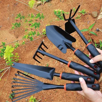 

Home Garden Tool Plastic Rubber Handle Household Metal Wide Head Scoop Portable Gardening Tool