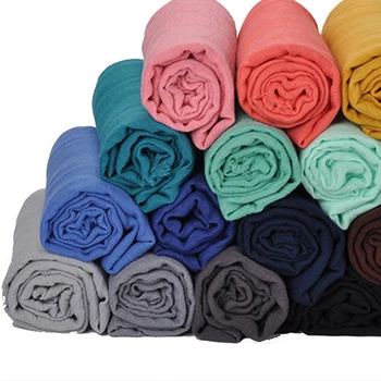 

Plain Solid Cotton Muslim Hijabs Shawls Islam Hijab Scarf Wraps Turban Headscarf Long Pashmina 180x90cm 20 Colors