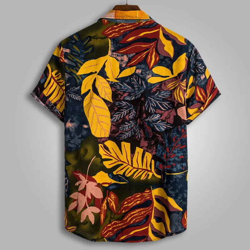 Гавайская рубашка, Мужская одежда,, для доски, для серфинга, летняя, короткий рукав, футболка, мужская, с этническим принтом, пляжные рубашки, Bottons, свободные, Camisa