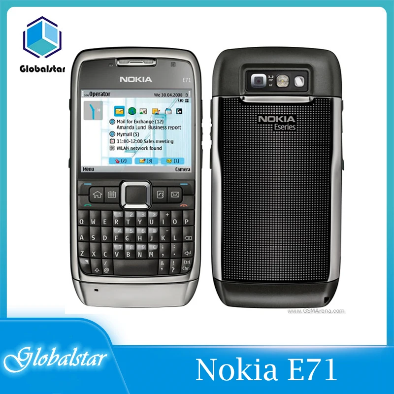 Мобильный телефон Nokia E71 Восстановленный оригинальный мобильный 3G Wi-Fi GPS 5 Мп