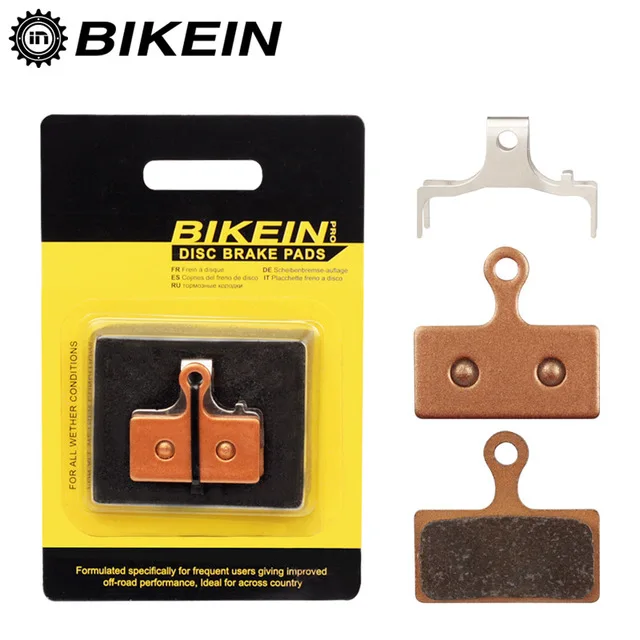 gold- 2 Pairs BIKEIN 2 пары Mtb Gesinterde Hydraulische Schijfremblokken для Shimano M988 M985 XT/TR M785/SLX m675/Deore M615/Alfine S700 - Цвет: gold- 2 Pairs