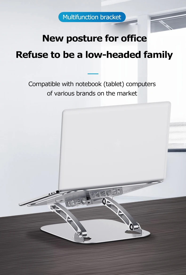 Laptop Foldable Stand Dual Fan Aluminum Alloy V4 12 Hb44232b014de407c801b9ed5a3c56a4b6