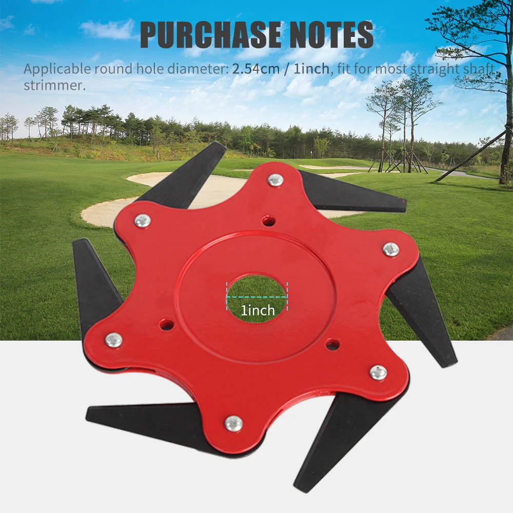 Multi 65Mn Steel Trimmer Head Brush Cutter Outdoor Lawn Mower Head Razor Trimmer Head Grass Eater Tool Extra String Trimmer - Color: Multi