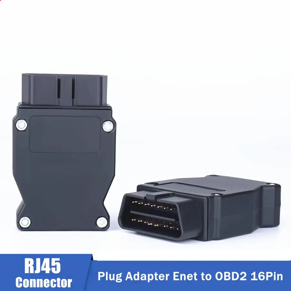 Фото Адаптер OBD2 для BMW ENET Ethernet к 16-контактному разъему OBD2 для интерфейса BMW Подходит для BMW OBD2 кабель Enet переходник №2