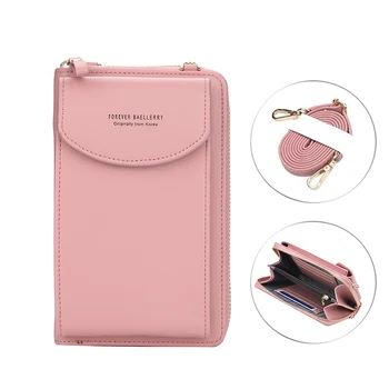 

Ladies Wallet Solid Color Small Square Bags Fashion Multifunctional Handbag Mid-length Luxury Wallet High Capacity Women's Purse