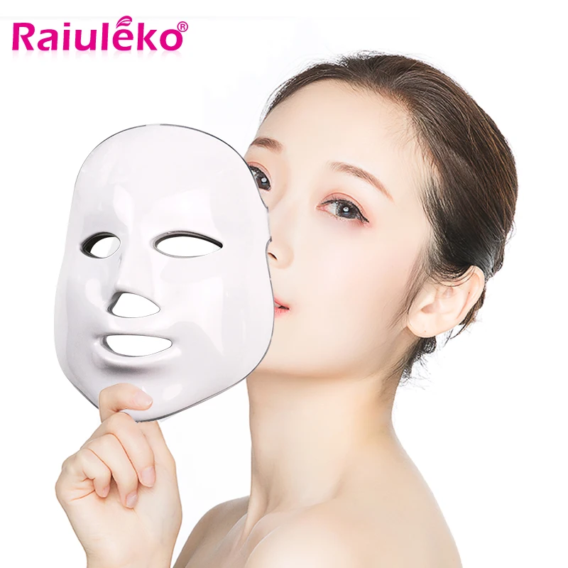 

7 Colors Photon LED Facial Mask Led Skin Rejuvenation Anti Acne Wrinkle Beauty Treatment Salon Home Use Therapy Face Care