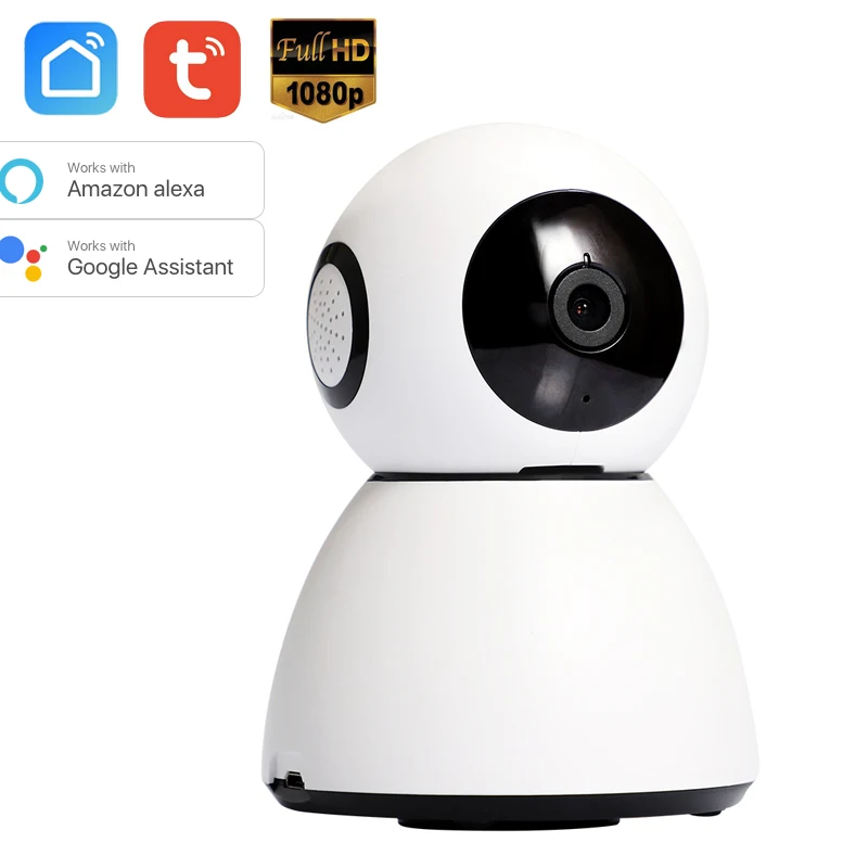 

Alexa Google Chromecast Home Voice Control TuyaSmart Smart Life 1080P PTZ WIFI IP Security Camera