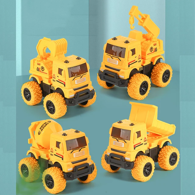 24Style Kids Cars Toys Truck Inertia SUV Racing Power Vehicles Baby Engineering vehicle Military Fire Truck Model Children Gifts 3