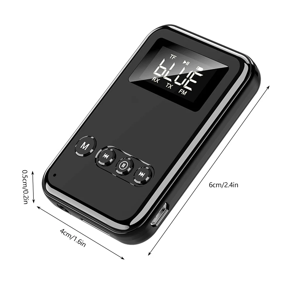 Willkey Bluetooth 5 0 Transmitter Receiver 3 5mm Jack Aux Audio Wireless Adapter For PC TV Headphone Car Bluetooth 5 0 Receiver