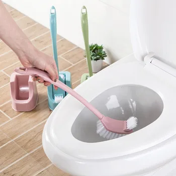 

Double-sided Toilet Brush Long Handle Best Selling Toilet Cleaning Brush Compact Toilet Brush Small Sink With Brush Holder ^_^