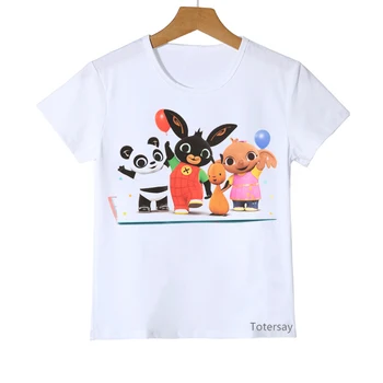 

2020 best friend t shirt for girls boys bing rabbits Elephant panda animal print tshirts camisetas harajuku shirt white tshirt