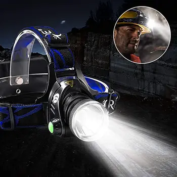 

TWMT Super Bright XML-2 LED Camping adventure Headlamp 3Modes Zoom USB Rechargeable Headlight 18650 For night walking & Hiking