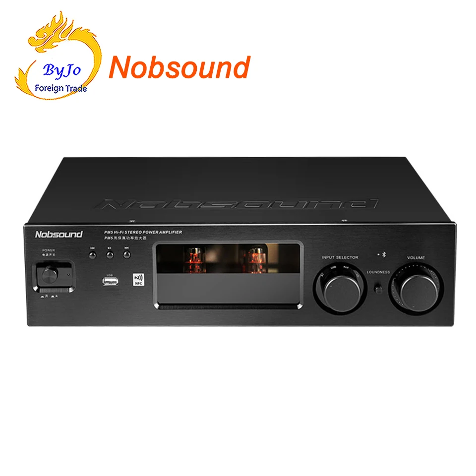 Nobsound PM5 Hi-Fi стерео усилитель мощности NFC усилитель беспроводной bluetooth-связи Поддержка USB CD DVD 80 Вт+ 80 Вт Мощность черный