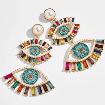 

New Summer Shell Stone Drop Earring 2020 ZA Fashion Bohemain Eye Fruit Dangle Earring for Women Beach Party Jewelry Wholesale
