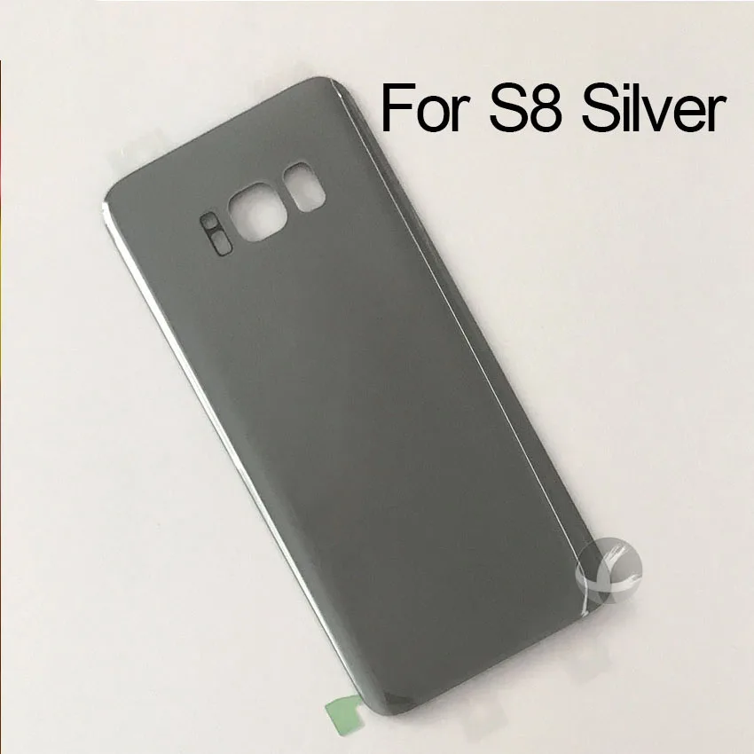 Задний стеклянный корпус+ клей для samsung Galaxy S8 задняя панель крышка батареи с логотипом