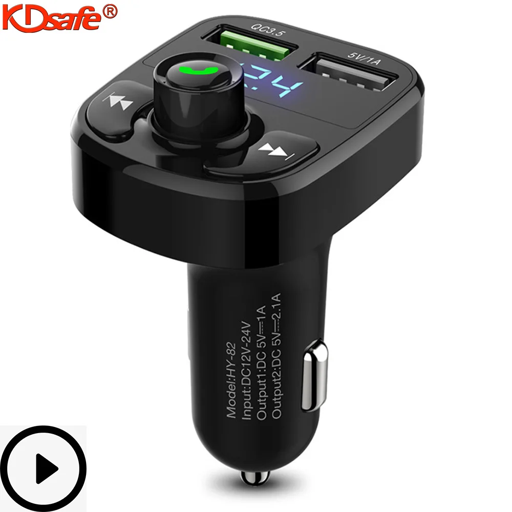 KDsafe Bluetooth Новый Многофункциональный беспроводной смарт комплект ЖК FM передатчик