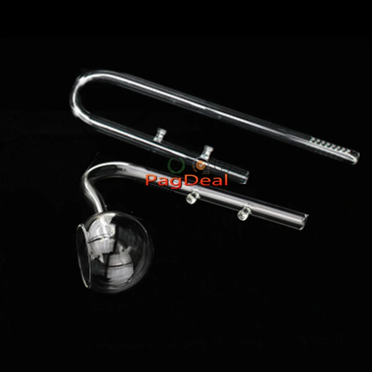 Aquarium Glass Poppy Inflow Outflow Pipe 1 Set For Planted Fish Tank 12/16mm 16/22mm Canister Filter Surface Skimmer Filter Tube 3