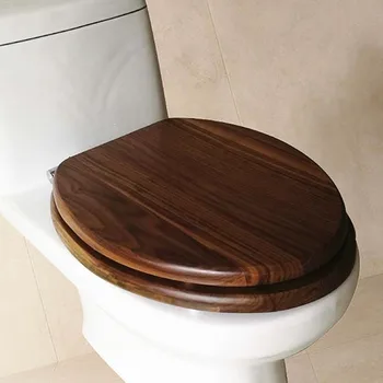 

walnut solid wood toilet seats cover,slow-close V type toilet seats lid,Stainless steel slow drop quick release hinge,J20001
