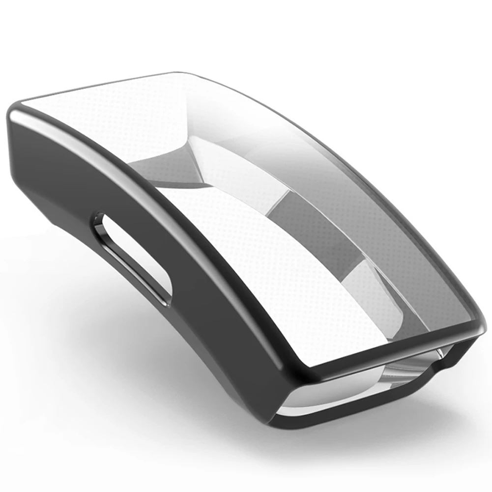 Чехол для часов, сменный защитный чехол, защита от царапин, прозрачные аксессуары, ультра тонкий прочный, высокая прозрачность для Fitbit Inspire - Цвет: Черный
