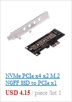 NVMe PCIe x4 x2 M.2 NGFF SSD к PCI Express x1 адаптер для конвертера PCIe x1 к M.2 новое поступление