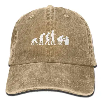 

Evolution of A Computer Geek Retro Washed Dyed Cotton Adjustable Plain Cap Low Profile