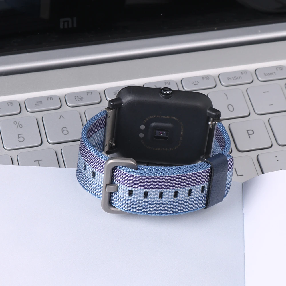 Нейлоновый Ремешок Браслет Amazfit Красочные для Huami Amazifit Bip bip Lite Сращивание SIKAI Смарт-часы ремешок