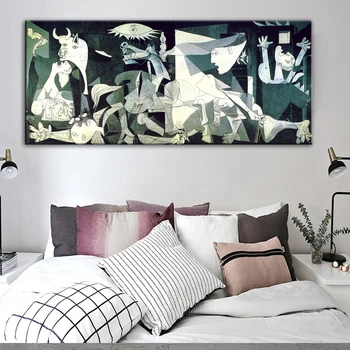 

Picasso Guernica Famous Canvas Painting Reproductions Posters Prints Quadros Wall Art Picture Living Room Home Decor Cuadros